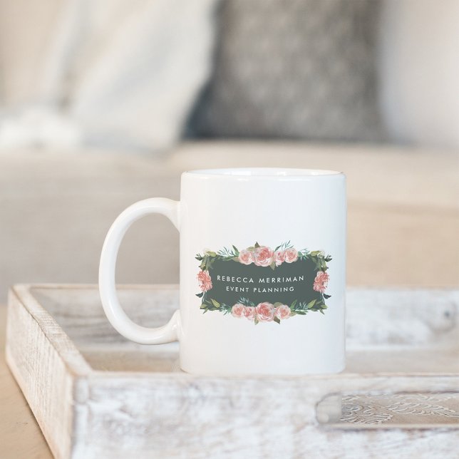 Antique Floral Logo Coffee Mug (Creator Uploaded)