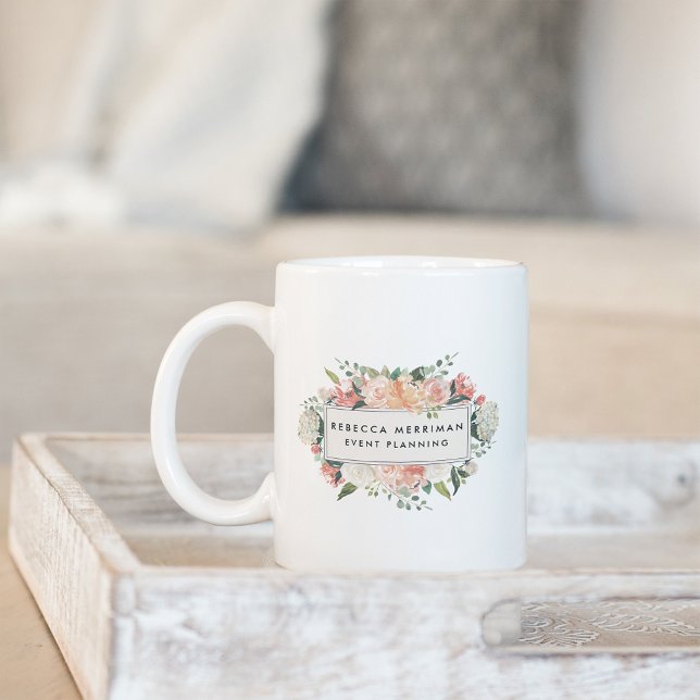 Antique Floral Logo Coffee Mug (Creator Uploaded)