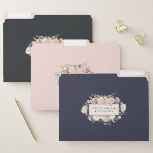 Antique Floral Logo File Folder