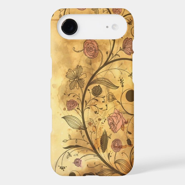 Antique Floral Pattern Case-Mate iPhone Case (Back)