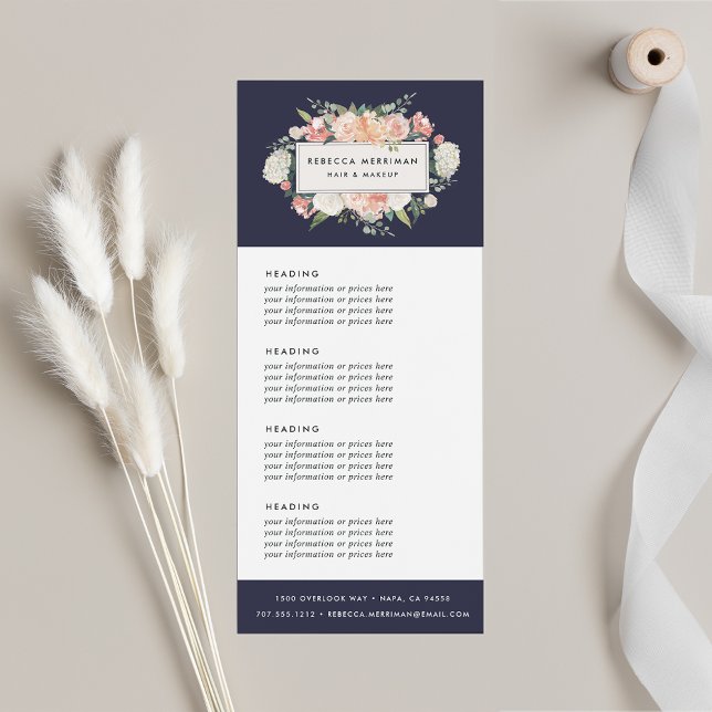 Antique Floral | Pricing or Services Rack Card (Creator Uploaded)