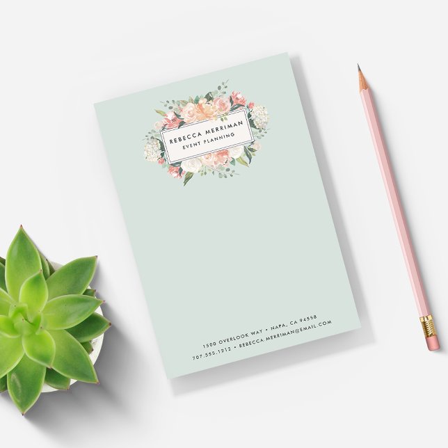 Antique Floral | Sage Green Post-it Notes (Creator Uploaded)
