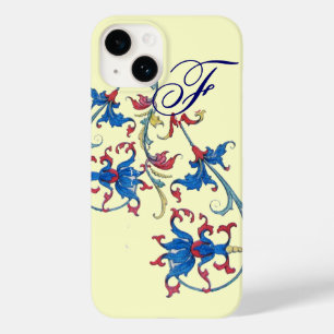 ANTIQUE FLORENTINE FLORAL MOTIFS MONOGRAM,Cream Case-Mate iPhone 14 Case
