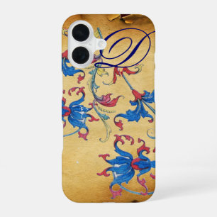 ANTIQUE FLORENTINE FLORAL MOTIFS MONOGRAM iPhone 16 CASE