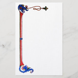 ANTIQUE FLORENTINE FLORAL MOTIFS STATIONERY
