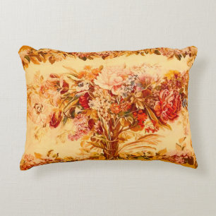 Antique Flower Bouquet  Decorative Cushion