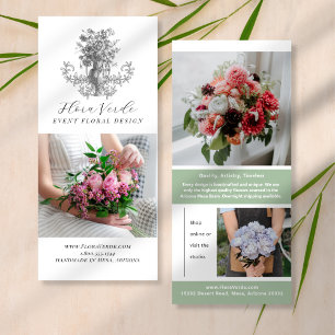 Antique Flower Creative Marketing Rack Card