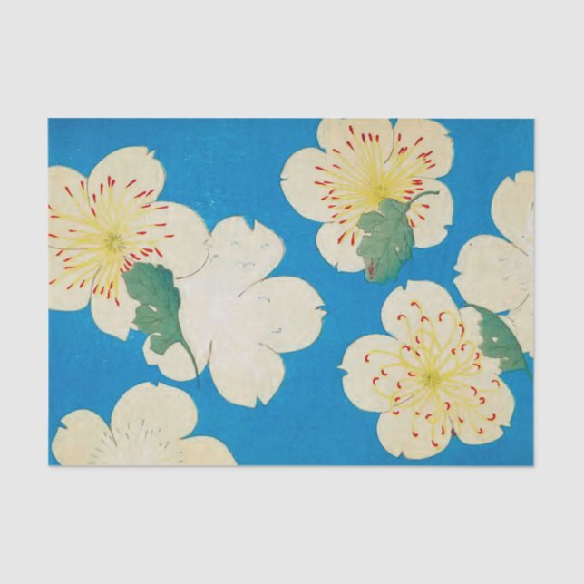 Antique Flower Design - Tissue Paper for Crafting (Front)