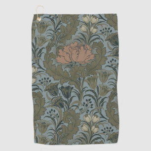 Antique Flower Morris Garden Floral Wallpaper Golf Towel
