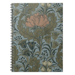 Antique Flower Morris Garden Floral Wallpaper Notebook
