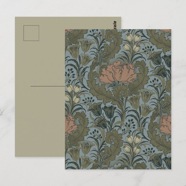 Antique Flower Morris Garden Floral Wallpaper Postcard (Front/Back)