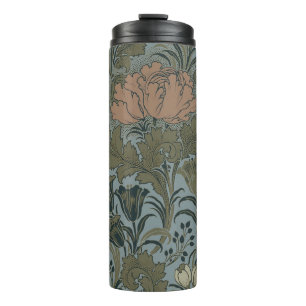 Antique Flower Morris Garden Floral Wallpaper Thermal Tumbler