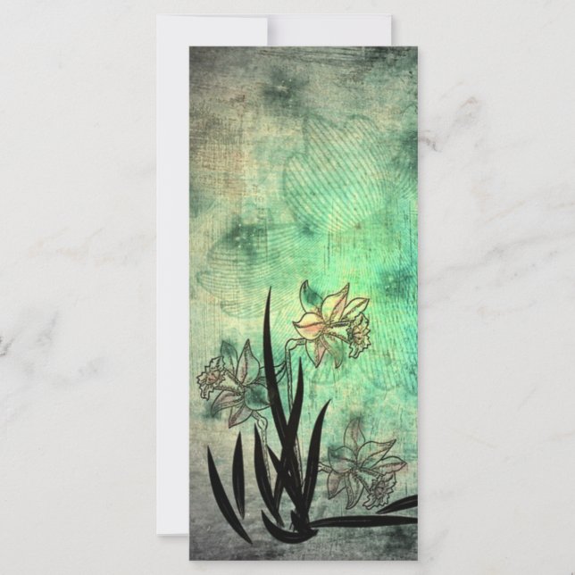 Antique Flowers Bookmark (Front)