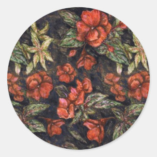 Antique Flowers by Alexandra Cook aka Linandara Classic Round Sticker