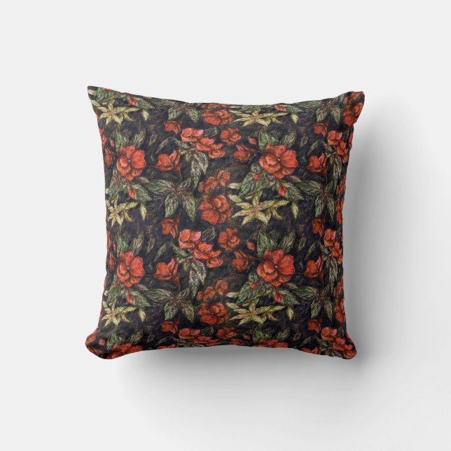 Antique Flowers by Alexandra Cook aka Linandara Cushion (Front)