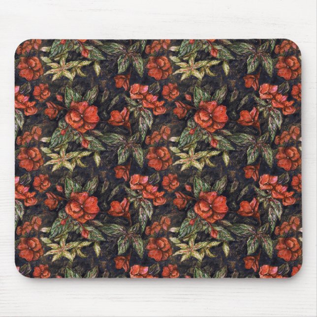 Antique Flowers by Alexandra Cook aka Linandara Mouse Mat (Front)