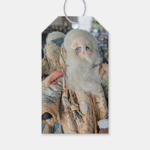 Antique Folk Art Santa Photography Gift Tags