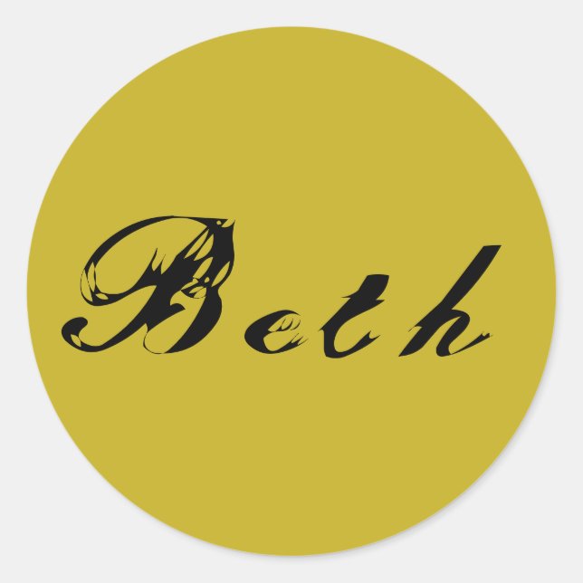 antique font Beth from orphan Black tv show Classic Round Sticker (Front)