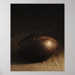 Antique football poster
