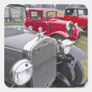 Antique Ford automobiles Square Sticker