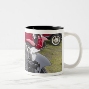 Antique Ford automobiles Two-Tone Coffee Mug