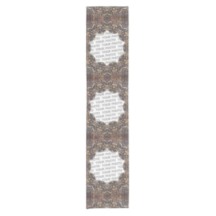 Antique Frame II + your image & backgr. Short Table Runner