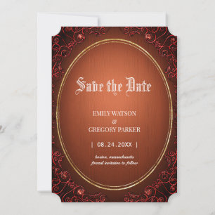 Antique frame ,old vintage save the date