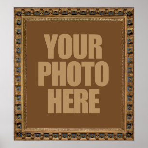 Antique Frame with YOUR PHOTO poster