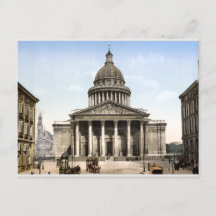 Antique France street scene c1900, Pantheon, Paris