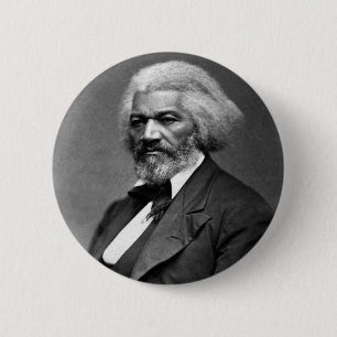 Antique Frederick Douglass Portrait 6 Cm Round Badge