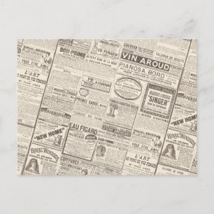 Antique French Advertisements - Products for Women Postcard