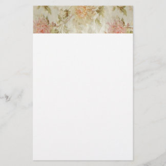 Antique French Floral Toile Stationery