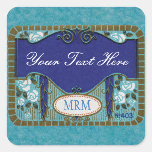 Antique French Lavender Soap Blank Square Sticker