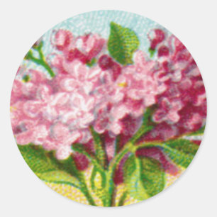Antique French Lilac Round Sticker