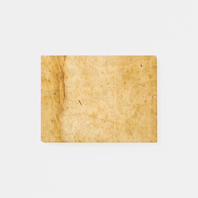 Antique French Paper Parchment Background Texture Post-it Notes (Front)