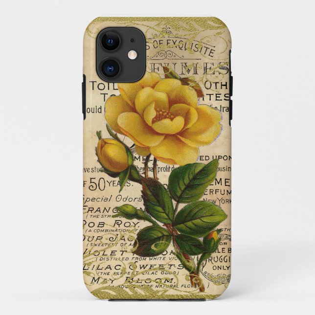 Antique French Roses Case-Mate iPhone Case (Back)