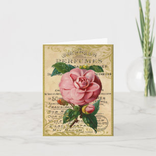 Antique French Roses Thank You Card
