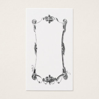 Antique French Scrolling Frame Card