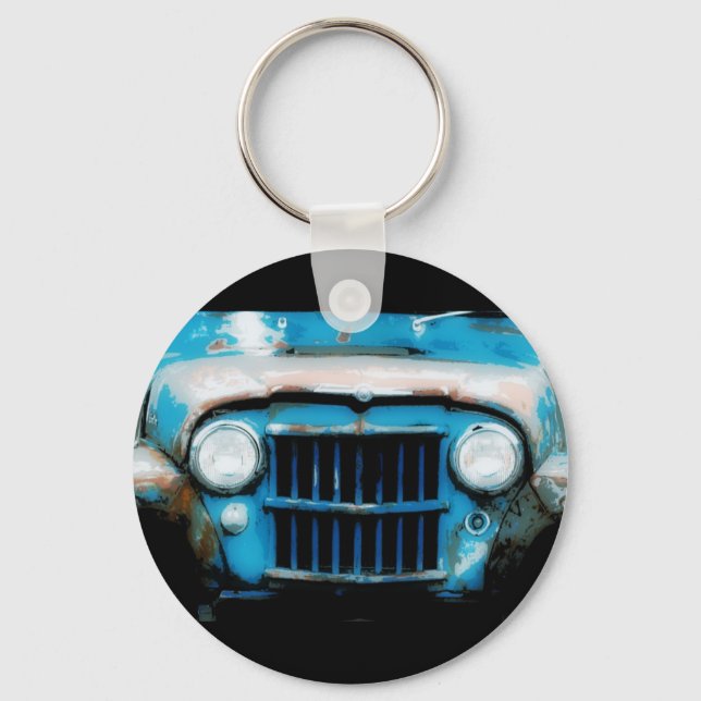 Antique Front Grille and Headlights Key Ring (Front)