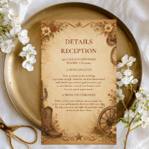 Antique Frontier Rustic Enclosure Card