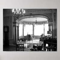 Antique Furniture Vintage Black And White Photo
