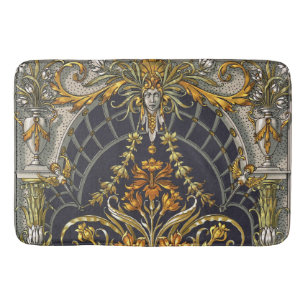 Antique Garden Entry Bath Mat