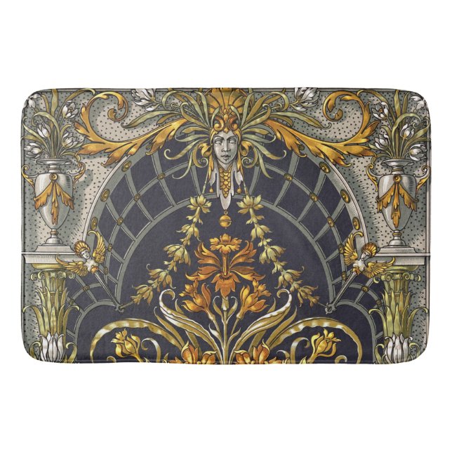 Antique Garden Entry Bath Mat (Front)