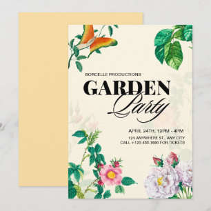 Antique Garden Party Invitation