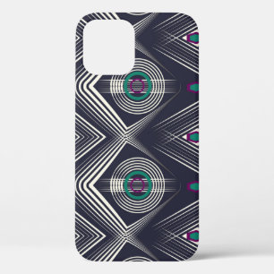 Antique Geometric Ornament, Stylish Texture. iPhone 12 Case