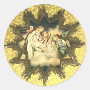 Antique German Angels Stickers