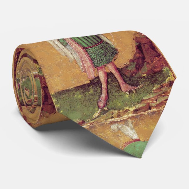 Antique German Court Tarots  /Squire of Falcons Tie (Rolled)