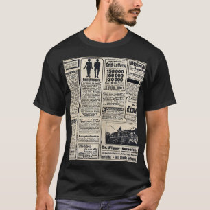 Antique German Newspaper Advertisements 1917 T-Shirt