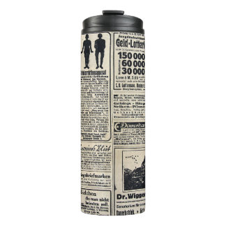Antique German Newspaper Advertisements 1917 Thermal Tumbler