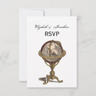 Antique Globe, White BG RSVP